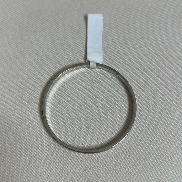 NWT Pretty Pink Silver Channel Set Crystal Bangle Bracelet - Picture 6 of 7